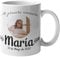 Taza Personalizada Comunión con Foto Nombre y Fecha Niña Niño Rosa Azul de cerámica regalos originales regalo personalizado