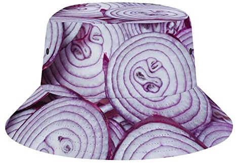 Ahdyr Wassermelonen-Eimerhut, modischer Retro-Druck, Meer, Strand, Reisen, Sonnenschutz für Männer und Frauen im Allgemeinen