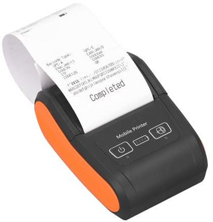 Plyisty USB-Thermo-Belegdrucker, Kabelloser Mobiler Bluetooth-POS-Drucker, Keine Tinte und Farbbänder Erforderlich, für Supermärkte, Restaurants, Einzelhandelsgeschäfte