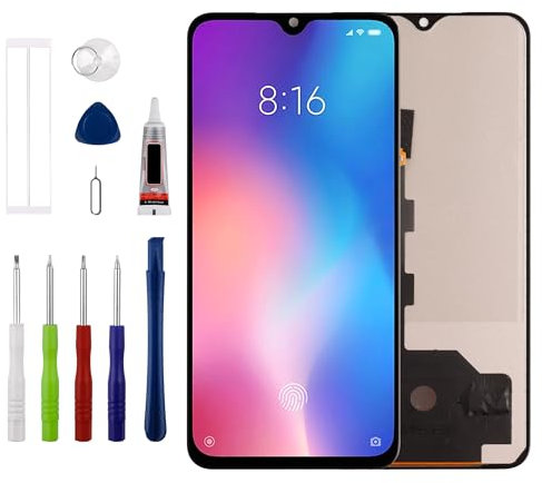 [No es compatible con huellas dactilares][Nuevo] Duotipa TFT LCD pantalla táctil digitalizador montaje reemplazo para Xiaomi Mi 9 SE M1903F2G 5.97 pulgadas con kit de herramientas de reparación