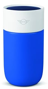MINI Genuine Travel Mug Colour Block 300ml Blazing Blue White Indigo Insulated