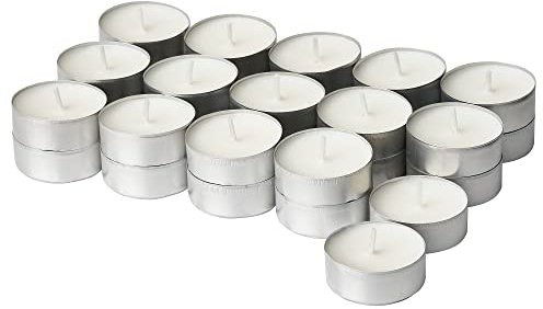 JÄMLIK Bougie chauffe-plat parfumée, 3,5 h, vanille/beige clair