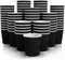 Zuvo Takeaway Coffee Cups 12 OZ - NO Lids - 100 Disposable Black Ripple Coffee Cups - Ideal for Takeaways