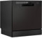 Black Worktop Dishwasher - 8 Place Settings - Portable Tabletop Dish Washer