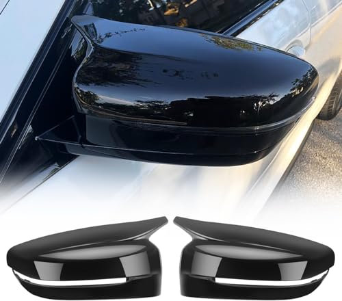 GEARMONSTER Auto Spiegelkappen Links Rechts Seitenspiegel Abdeckkappen 1 Paar Rückspiegelgehäuse Außenspiegelkappen Kompatibel mit BMW 3er, 5er, 7er Passend für G20 G21 G30 G31 G11 G14 G15