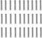 30 Stück Schlitz-Federstifte, Edelstahl-Spannstift, 3 mm x 25 mm