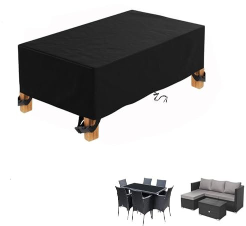 Guying Art Abdeckung für Terrassen-Sofa,350x300x85cm Aktualisierte Oxford 420D-Plane, Möbel Schutzhülle für 3 Sitzer Bank Gartensofa Sitzbank für Gartentisch Möbelsets Balkonmöbel