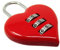 Zahlenschloss Love – Herzförmiges Zahlenschloss mit Code | Robust & stilvoll | Ideal für Taschen, Koffer, Schränke & als Liebesschloss für Valentinstag, Hochzeit oder als Geschenk