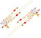 LIFKOME 2st Fuchs Quastenclip Kimono-hanfu-zubehör Qipao-haarspange Japanische Haare Für Frauen Brautaccessoires Brautkopfschmuck Für Die Hochzeit Perle Haarnadel Tierhaarspangen Legierung