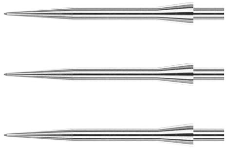WINMAU Dart Points - Velocity Steel Tip Darts Points in Silver Effect - 32mm