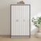 GFW Boston 3 Door Wardrobe Hanging Rails Storage Unit Bedroom White