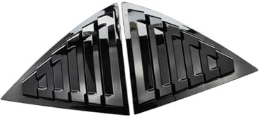 LUOWEINA Aufkleber for Heckscheiben-Lamellenrahmenabdeckung, passend for Chevrolet, Malibu 2011–2014, Auto-Styling, Jalousien, Zierleisten, Autozubehör Fenster-Lamellen-Styling-Kit(ABS glossy black)