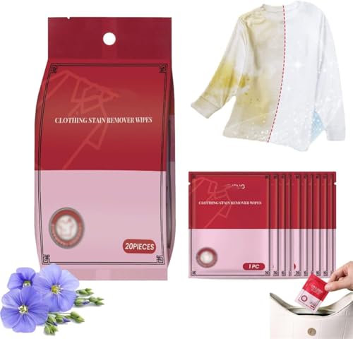 Evolution Stain Remover Wet Wipes,Clothing Stain Removal Wet Wipes, Individual Wrapped Cleaning Wipe,Emergency Stain Remover for Suitable for On Clothes, Shoes, And Bed Sheets (1)