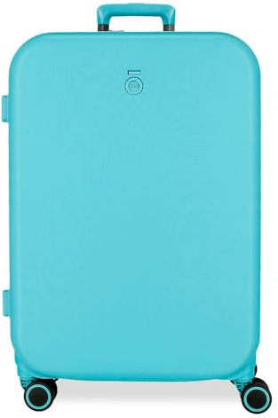 Enso Annie Medium Suitcase Blue 48x70x28 cm Rigid 4.3 kg TSA Lock ABS 4.3 kg 94.08LExtensible, Blue, One Size, Medium Suitcase