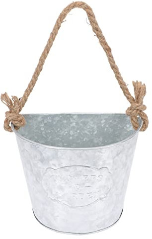 Garneck Maceta para Colgar en la Pared Jardin Vertical jardín Vertical Planta Decorativa tiestos Decorativos Home Decor Interior Largo Hanging Flower Pot Plantador Colgante Planchar Silver