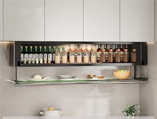 Porta spezie a Scomparsa, Organizer per spezie da Appendere, per mobili da Cucina, dispensa o Bagno, Doccia, Soggiorno