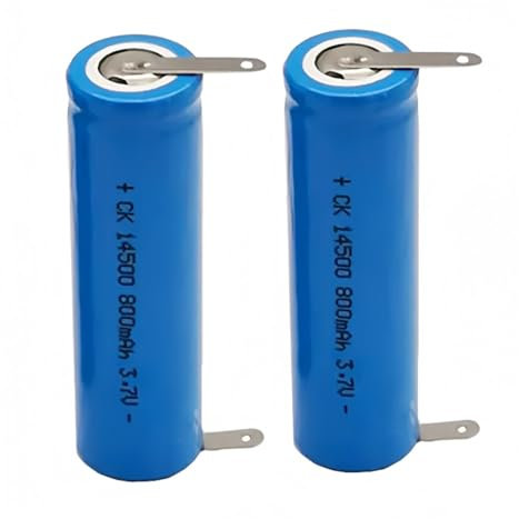Elektrische Zahnbürste, 3,7 V/800 MAh, Li-Ionen-Ersatzakku. Kompatibel Mit Oral-B 3766, 3776, 3758, 3759, 3753, 3794, IO4, IO5, IO6, IO7, IO8, IO9, IO10, 6N, 7N, 8N, 9N(2 pcs)