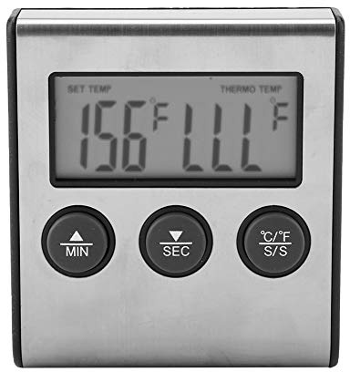 Akozon Ys05 Digitales Thermoelement-Bimetall-Thermometer Zur Genauen Messung der Lebensmittel- und Fleischtemperatur. Vielseitiges Messgerät