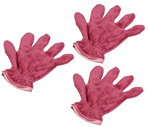 RESPEKT Mikrofaser Staubtuch-Handschuh, Putzthandschuh und Reinigungshandschuhe, super Soft für den Haushalt, das Auto uvm. - 3tlg. Set in terracotta