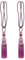 Andux 1 Paar Draperie Raffhalter Vorhang Home Fenster Behandlungen Decor CLGQ-02 (Lila)