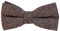 DonDon Herren Fliege 12 x 6 cm Baumwolle gebunden und längenverstellbar beige schwarz