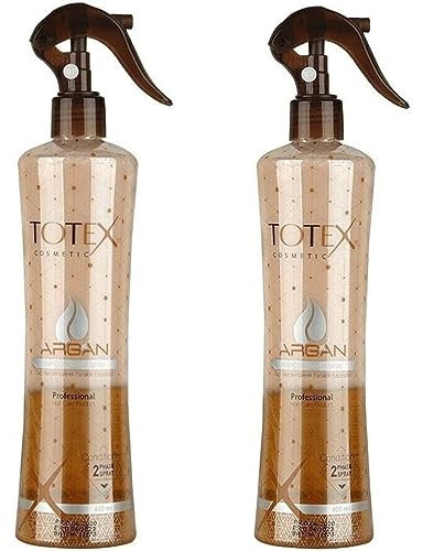 TOTEX ® Argan 2 Phase Haar Conditioner Haarspülungsspray 400ml Haarkur Sprühkur Treatment Haarpflege Spray Leave in Haar Spülung ohne Ausspülung Haar Parfume (2 Stk.)