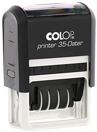 Datumstempel Colop Printer 35 custom (50x30 mm - 4 Zeilen) mit individueller Textplatte