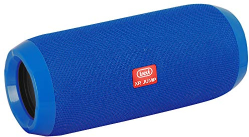 Trevi XR 84 PLUS Altoparlante Wireless 5.0 con Lettore Mp3, USB/Micro SD, Cassa Audio Portatile 10W (5W x 2) con Vivavoce Integrato, Clear Sound con Due Woofer Passivi, Blu