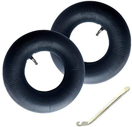 Homo Trends 2Pcs Camera d'aria con carriola 4.10/3.50-4 con leva per pneumatici per carriola