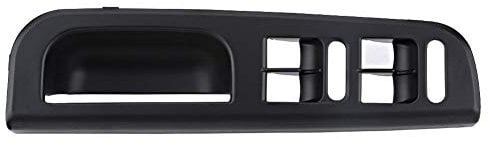 Yctze ABS Car Master Fensterschalter Bedienfeld Verkleidung Lünette mit Zuggriffverkleidung(Schwarz) für golf 4 fensterheber schalter,fensterheber schalter passat 3bg,vw golf 4 fensterheber fensterheb