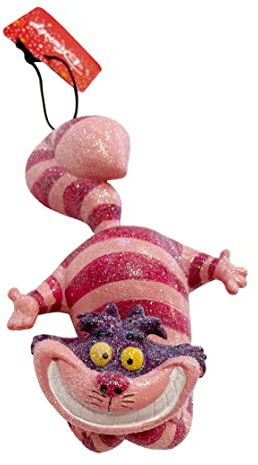 itsisa Baumschmuck Cat - Grinsekatze, Katze Alice im Wunderland, Baumkugel, Weihnachtsdeko, Christbaumkugel