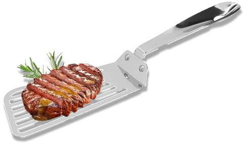 Stainless Steel Fish Spatula Slotted Turner Fish Fry Turner fischgrillgitter Spatel zum Umdrehen Drehen Braten Grillen Kochen Steak Fisch Pfannkuchen