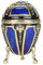Hztyyier 4.1inch Egg Trinket Box, Egg Shaped Schmuckschatulle Scharnier Emaille Schmuckschatulle Sammlerfigurenschachteln
