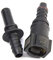 Faderr Raccord de conduite de carburant en plastique 10,9 mm - Raccord rapide pour conduite de carburant de voiture - Noir