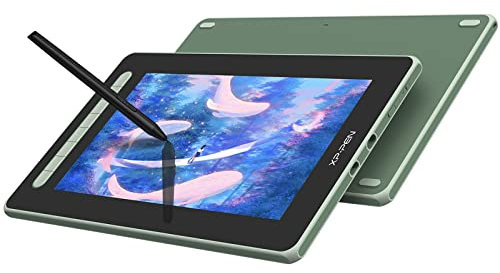 XP-PEN Artist 12 Gen2 Tableta Gráfica con Pantalla Completamente Laminada, Tableta Dibujo Digital con Lápiz con X3 Chip, Compatible con Windows, Mac OS X, Chrome OS, Linux y Android, Verde