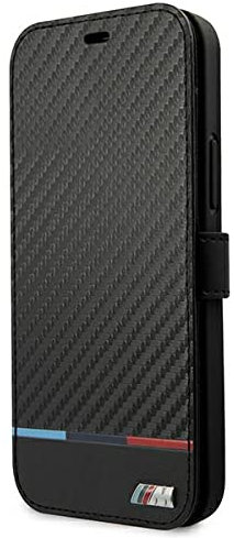 BMW BMBKP13SPUCARTCBK hülle für iPhone 13 Mini 5,4 schwarz M Collection PU Carbon Stripe