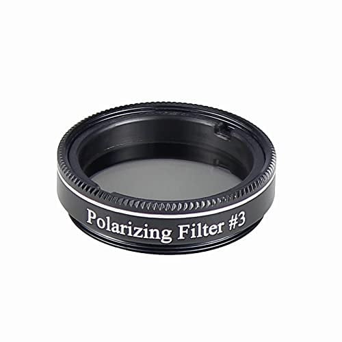SOLOMARK Filtro polarizador Nº 3 de 1,25 para telescopios y oculares – Reduce el deslumbramiento – Proporciona un contraste mejorado