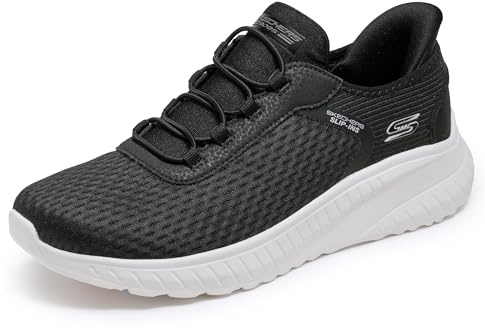 Skechers Donna Scarpe da Ginnastica Hands-Free Slip-Ins Bobs Squad Chaos Daily Inspiration | Sneaker casual, slip-ins, plantare in memory foam, cuscino per tallone, suola flessibile, lacci elasticizzati, senza lacci