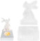 2 Stück Silikonformen Hase Gießformen - 3D Silikonformen Ostern Hase Backform, Gips Ostern Hase Backform Hase Silikon DIY Giessform für Kerzen Handwerk Oster