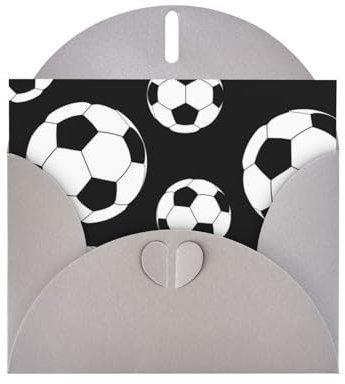 Grußkarten, Karten mit Umschlägen Urlaubskarten Dankeskarten Geburtstagskarte,Fußball Fußball