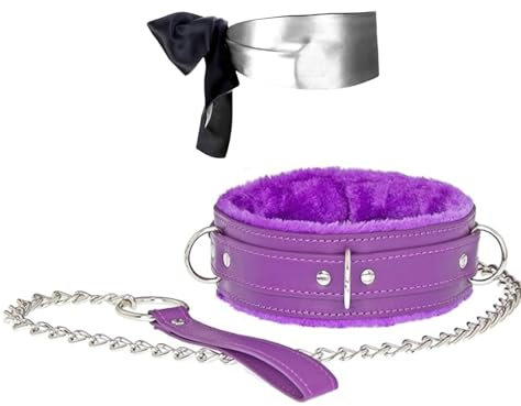 HQUIREN Collare in pelle da donna, misura regolabile, 2 colori, adatto a tutte le occasioni (Viola)