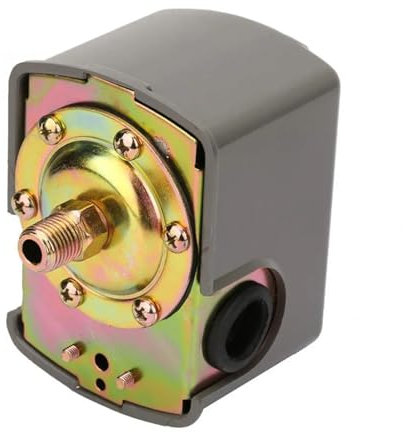 1PC Water Pressure Switch 0.8-5.0 bar Adjustable Double Spring Pole G1/4 Pump Pressure Control Switch IDGTTLDF(Male)