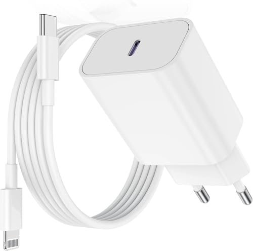 Citelect USB C Cargador para iPhone 14 Pro Max / 13 / 12 / SE con Cable Lightning 2M - Adaptador de Carga Rápida Tipo-C
