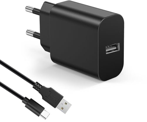 Ladegerät Kompatibel mit JBL Tuner 2, Go 3, Pulse 4, Tuner 2, Tuner XL, Xtreme 3 Bluetooth Lautsprecher 5V 2A Typ-C Ladekabel Zubehör Netzteil Schwarz
