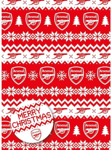 Arsenal FC Christmas Gift Wrap, Cards, Giftwrap & Giftbags, Sports, Gift