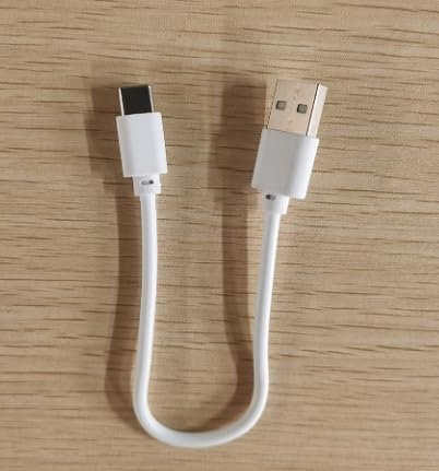 Genérico USB Type-C to USB-A Cable, Short Charging Cord, White
