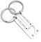 Personalised Keyring Custom Heart Keyring Set 2Pcs Couple Keyrings Keychain Valentines Gifts for Him Her Boyfriend Gifts Girlfriend Gifts Engagement Gifts for Couples Matching keychains (Style-2)