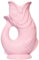The Original Gluggle Jug - Baby Pink Glug Jug in L, 22cm 0.6L - Gug Glug Fish Shaped Jug - Decorative Glugging Water, Cocktail, Wine & Gin Pitcher, Decanter or Vase - Hand Made in Britain