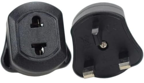 2 Pcs Toothbrush Adaptor Plug UK Charger Shaver Socket 2 Pin to 3 Pin Electric Converter Bathroom Two to Three Prong Charging Tooth Brush Razor Plugs Electrical Shaving (2 plug white)