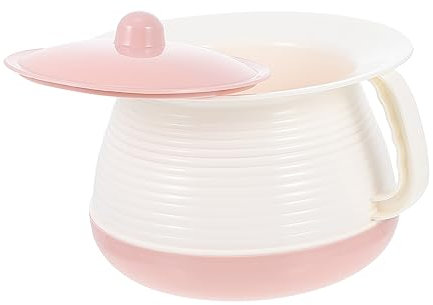 Holibanna Pot à Urine Portable Couvert Pour Personnes Âgées Et Garçon Et Filles, Plastique Épais Antidérapant, Urinoir De Nuit Stable, Utilisation Hospitalière Et Domicile